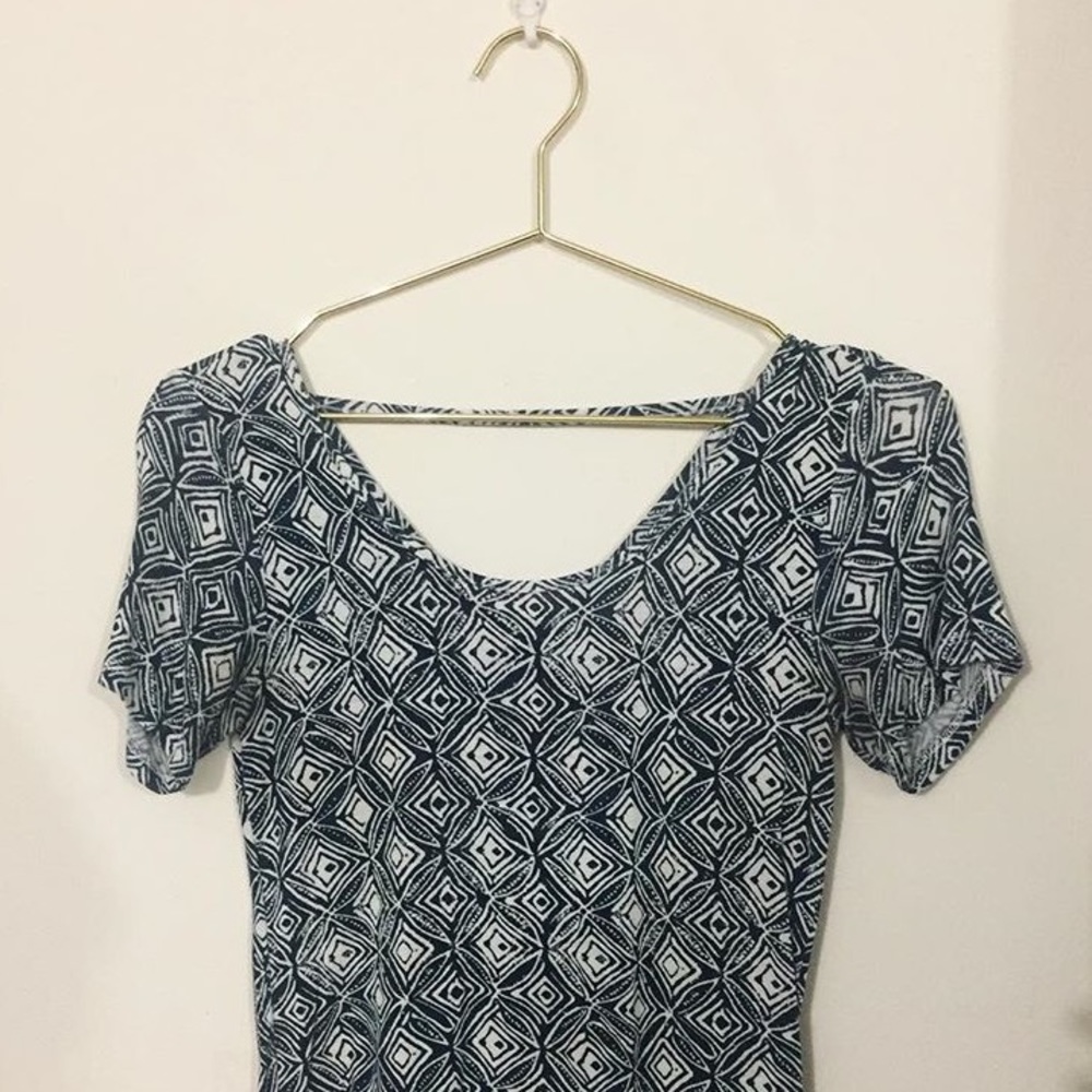 Blue print comfy shirt